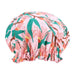 Floral patterned shower cap 