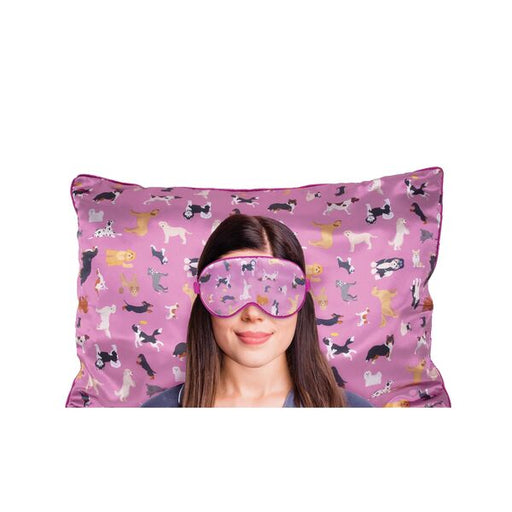 dog pillow case and eye mask dog lover gift