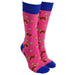 colourful pink sloth socks