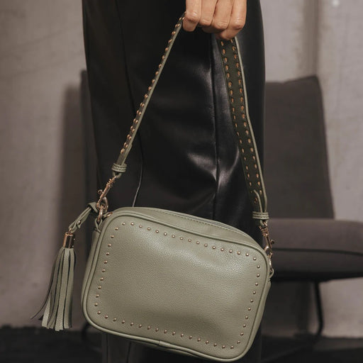 olive green womens handbag vegan leather