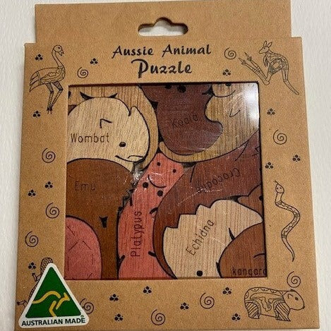 aussie animals puzzle wooden souvenir gift