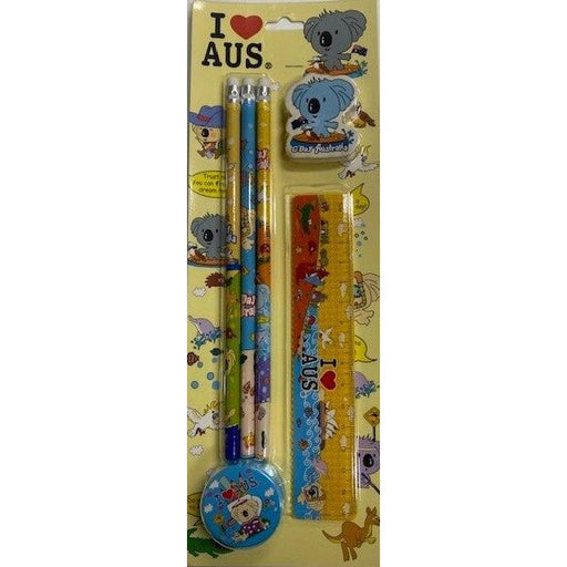 australian souvenir kids stationery set gift