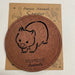 wombat wooden coaster souvenir