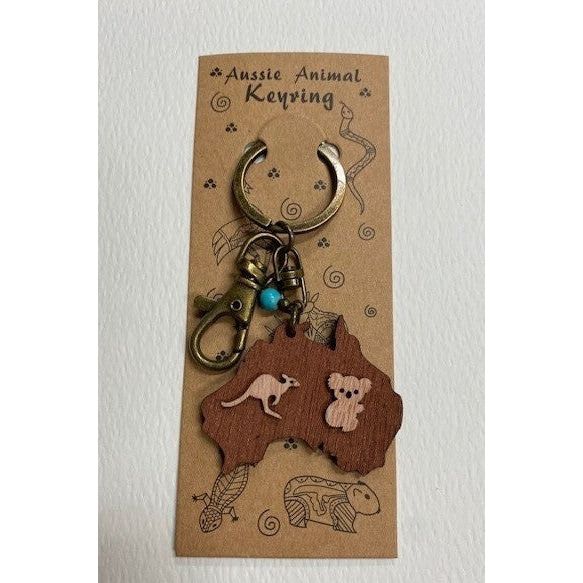 Aussie Animals Australia Keyring