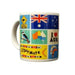 australia icons souvenir mug cup