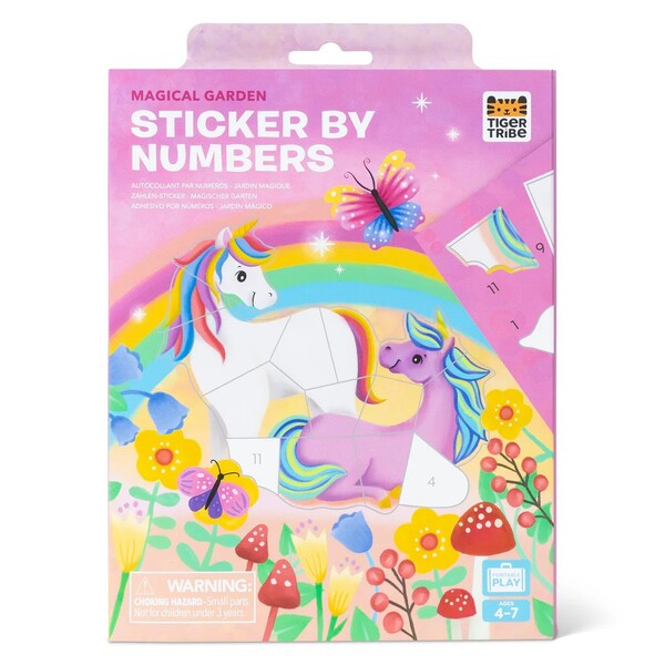 stickers by numbers kit for kids