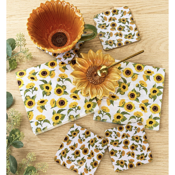 Sunflower Napkins Set of 20
