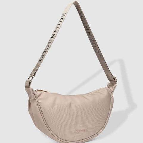Beige handbag louenhide