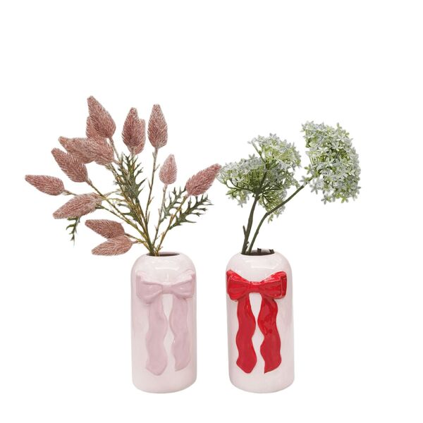 matching bow vases