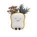 Ceramic toast-shaped planter 