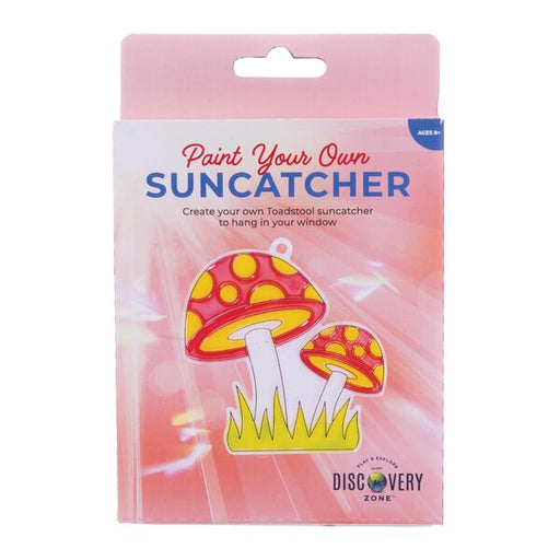 paint your own toadstool sun catcher kids activity