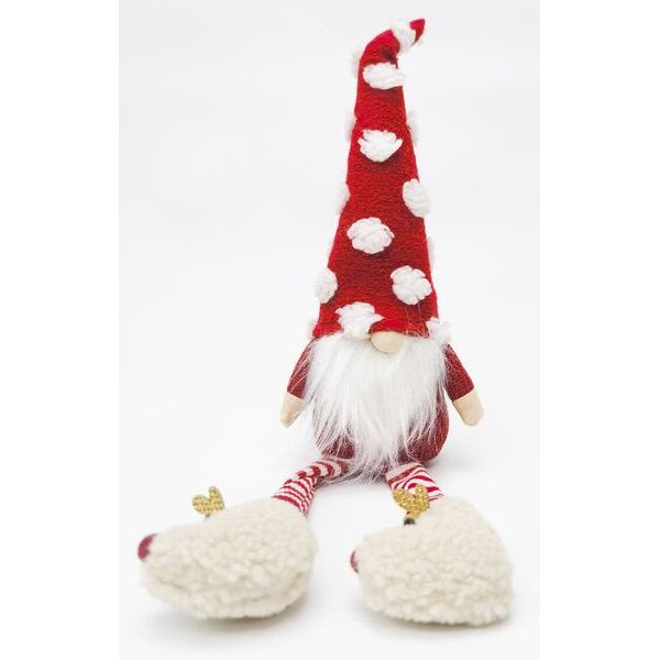 Decorative gnome with a red hat and white beard 