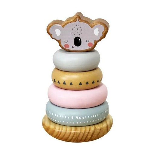 wooden koala stacker toy for baby