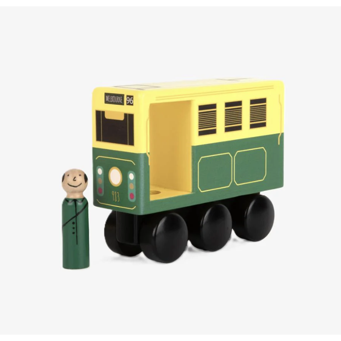 Iconic Wooden Melbourne Tram Toy