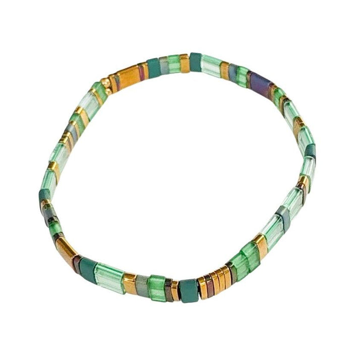Journey Stretch Bracelet Bottle Green