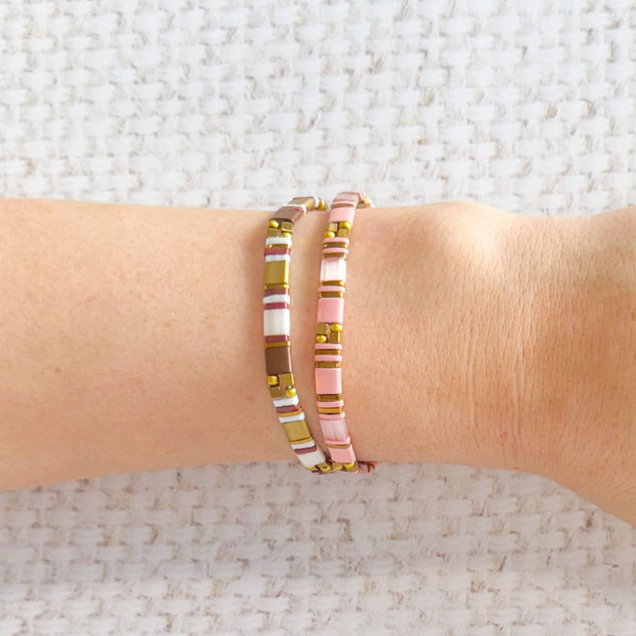 Journey Stretch Bracelet Musk Pink