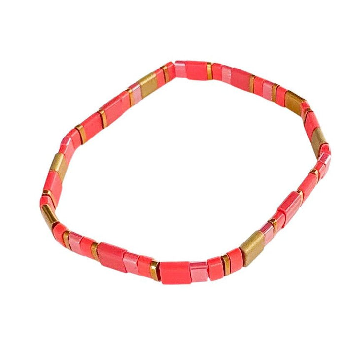 Journey Stretch Bracelet Coral