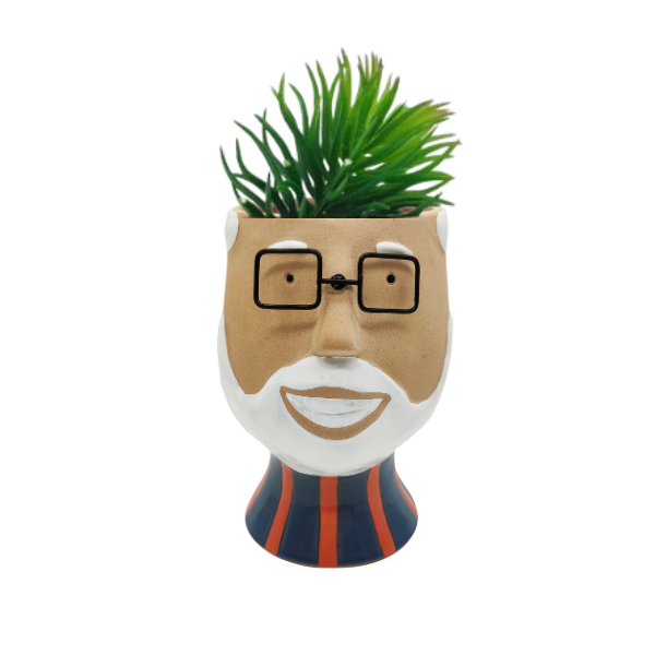 grandpa man with beard planter pot sale cheap gift