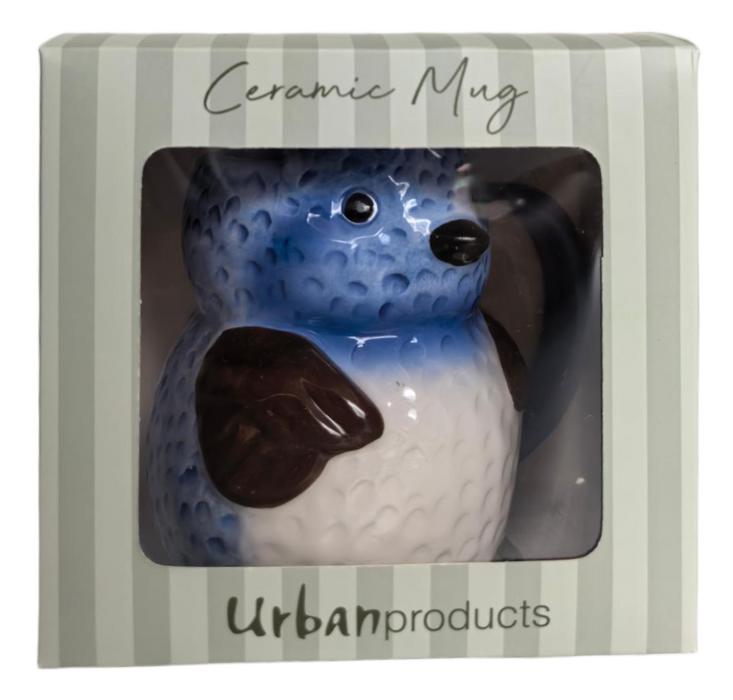 Blue Wren Mug Blue 10cm