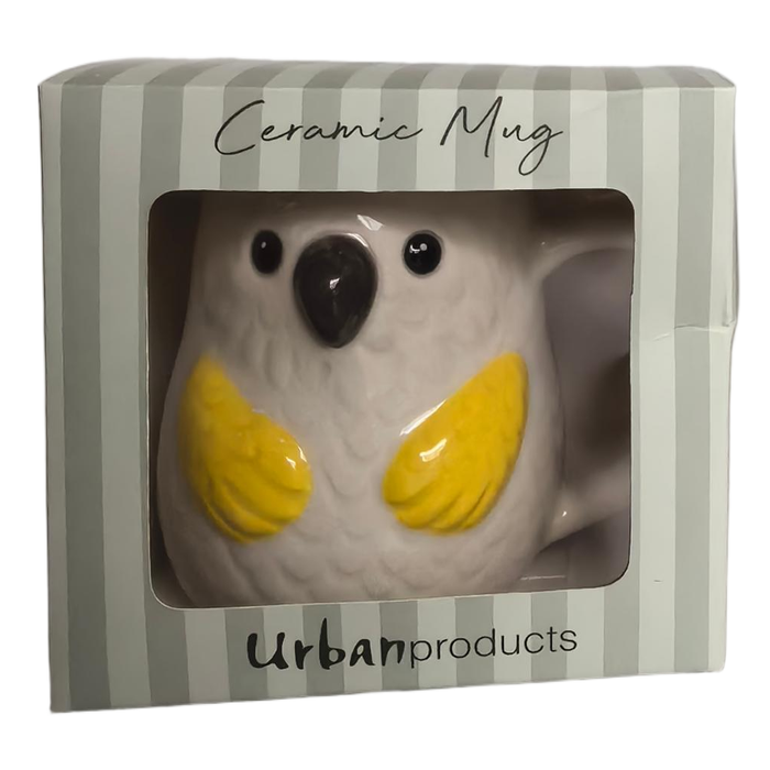 Cockatoo Mug White 10cm