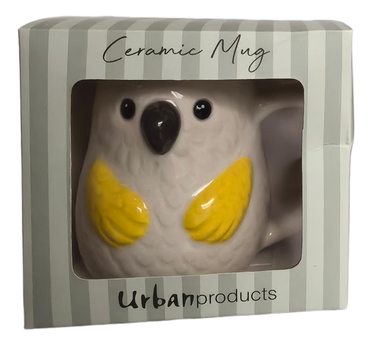 Cockatoo Mug White 10cm