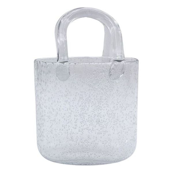 Urban Products Handbag Glass Vase Clear Lg 28cm