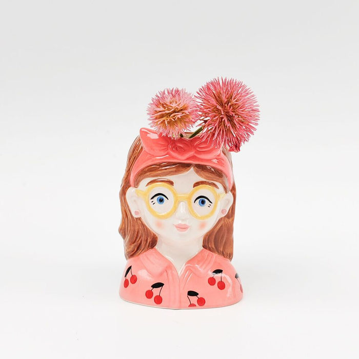 small vase for flower tropicana girl pink