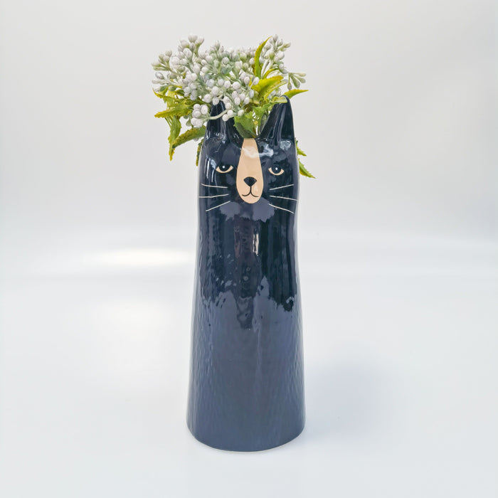 Cat-shaped vase