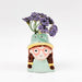 tropicana blue girl vase