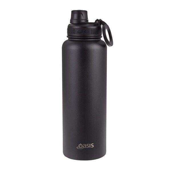 Challenger Black Insulated Sports Drink Bottle 1.1 L