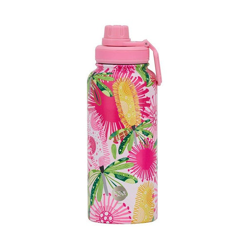 banksia australian flowers water bottle