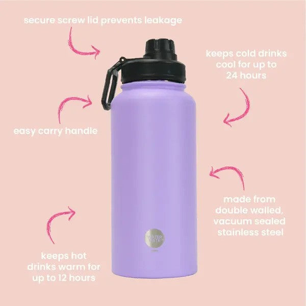 watermate stainless steel reusable water bottle