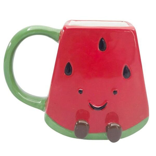 Red watermelon-shaped mug 