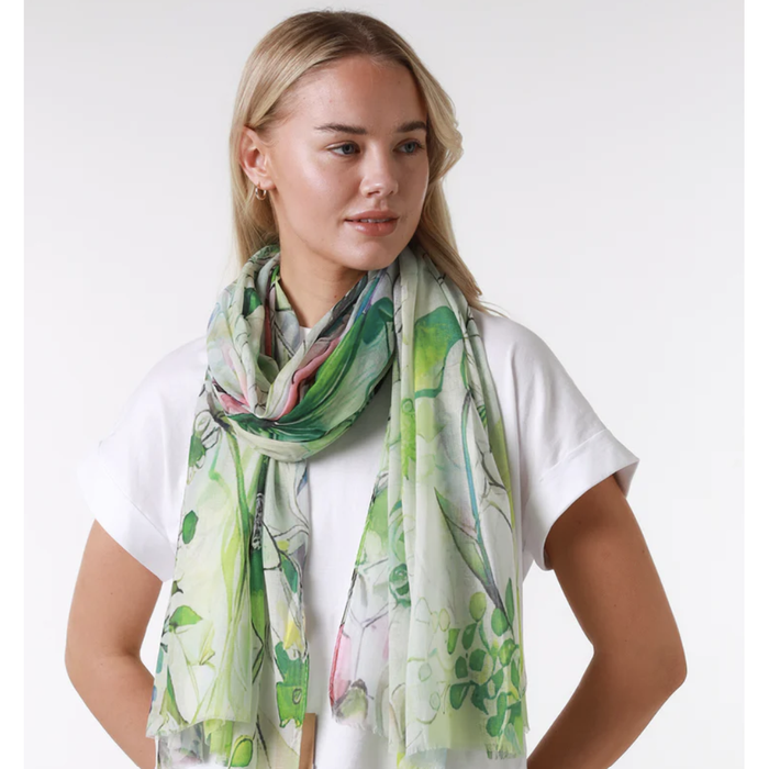 Greenery Print Scarf