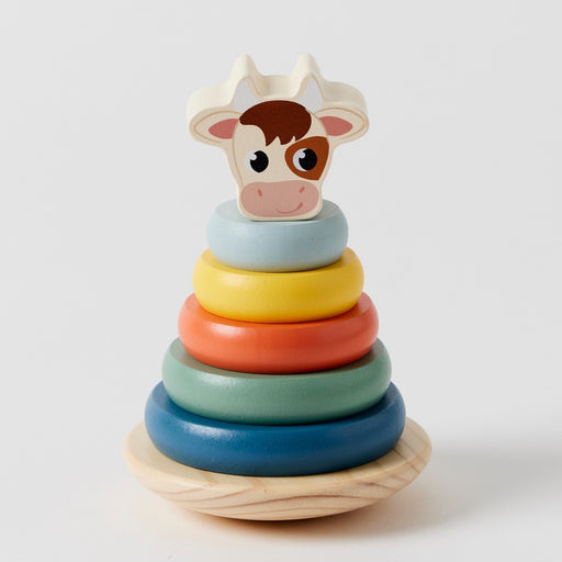 towr rings baby wooden toy