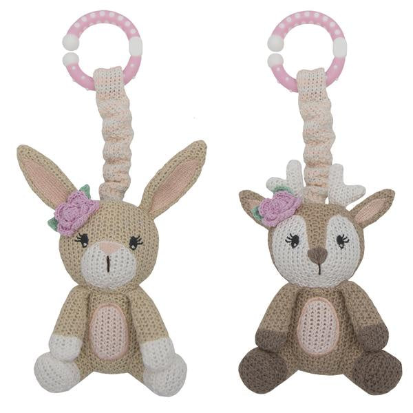 Fawn & Bunny Stroller Toys 2 Pack