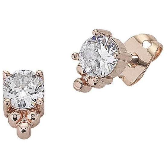 rose Gold diamond earrings liberte for women