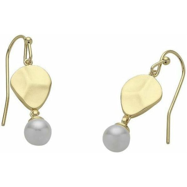 gold liberte pearl drop earrings for women