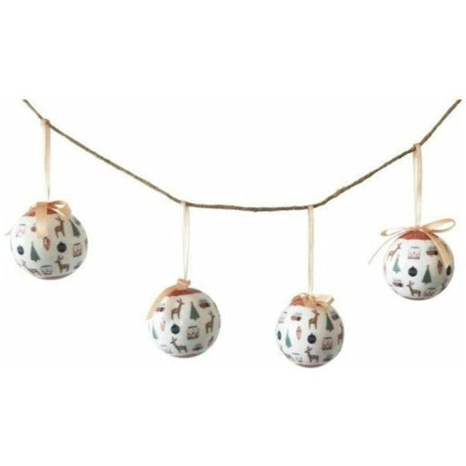 Christmas baubles set of 4