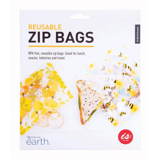 reusable zip bags bees