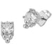 silver diamond earrings liberte for women