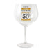 happy 50th birthday ladies wine glass