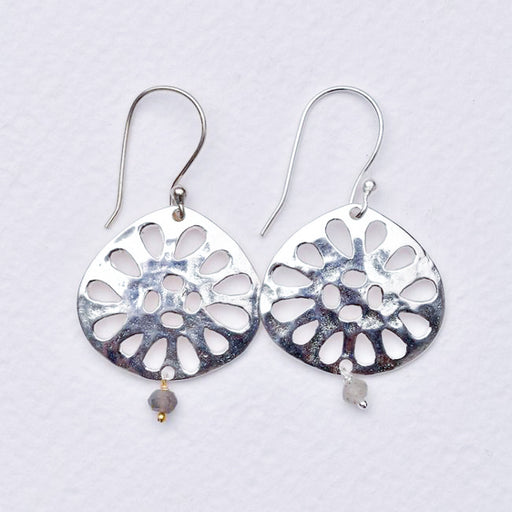 zafino silver plated drop earrings for women with stone
