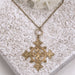 gold geometric necklace for women