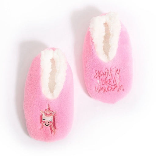 pink unicorn slippers for baby