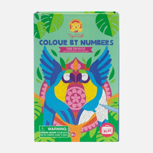 colour by numbers the tropics ages 8 plus