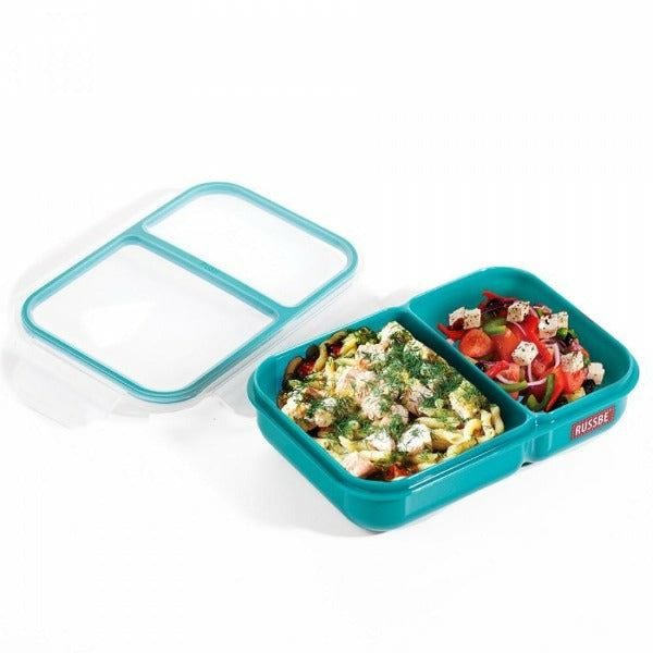 Teal 2 Compartment Bento 