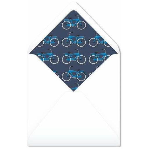 blue bike greeting card