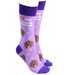 Dog Society Dachshund Socks Purple