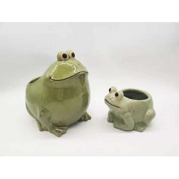 Urban Products Frog Light Green Planter Pot Small 9cm